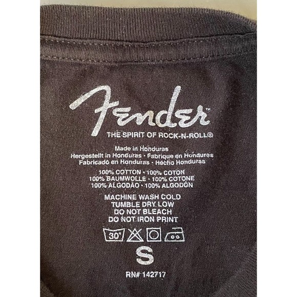 Fender Guitar Sunset Spirit of Rock and Roll 100% Cotton T-Shirt - Size S - Picture 6 of 10